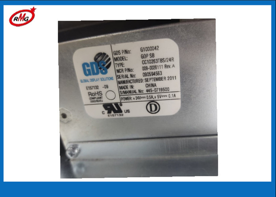 009-0026111 0090026111 Piezas de la máquina del cajero automático NCR SelfServ 66XX GOP UOP 10.4&quot; Panel de operador LCD